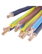 Cables eléctricos, hilos de linea, mangueras blanca y negra
